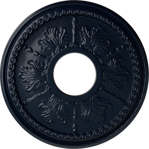 Ekena Millwork Tirana Ceiling Medallion (Canopies up to 4 3/4"), 13 7/8"OD x 3 3/4"ID x 1 1/4"P, Midnight Dream CM13TIMDF - main